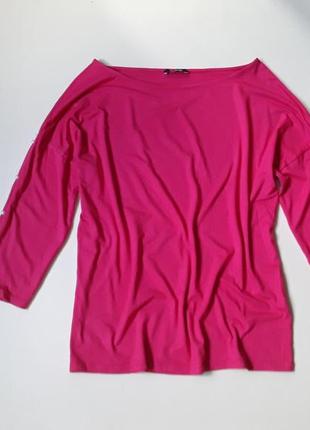 Трикотажная кофточка лонгслив с жемчугом