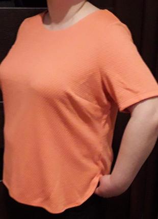 Яскрава помаранчева кофточка, блуза, футболка marks &spencer.