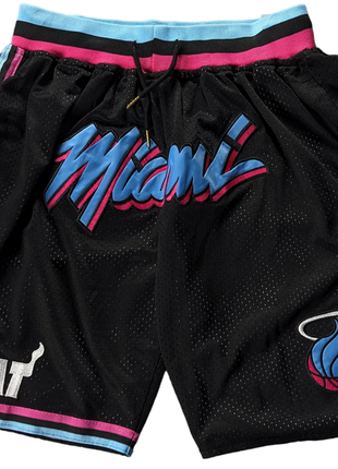 Just don miami heat баскетбольные шорты made in usa | retro vintage