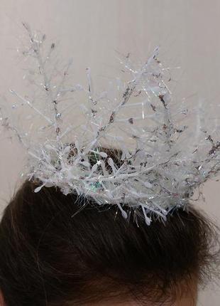 Накидка + корона костюм снежная королева3 фото