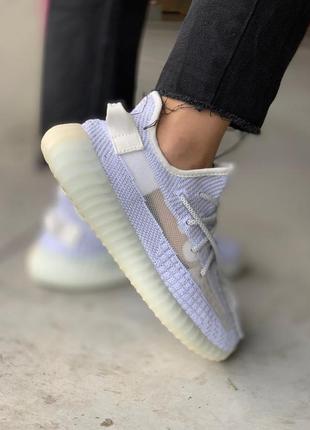 Adidas yeezy 350 v2 static 🆕 женские кроссовки адидас изи 🆕 серый2 фото