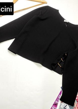 Кофта жіноча чорна асимітрична чорного кольору від бренду vicini l xl