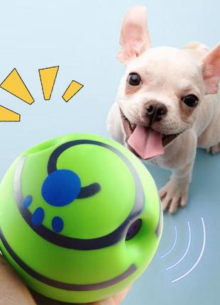 Іграшка для собак wobble wag giggle м'яч, що хихається для собак 0201 топ!4 фото