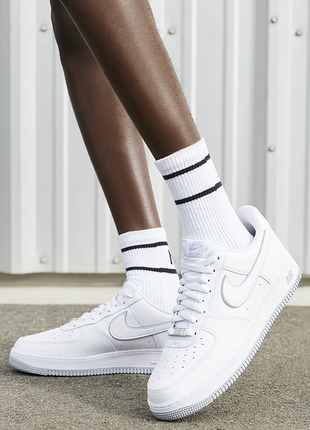 Оригинальные кожаные кроссовки nike air force 1 '07 dv0788 100