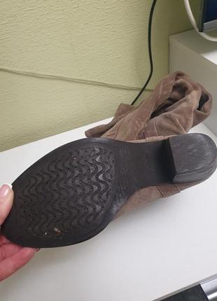 Стильні ботфорди з натуральної замші