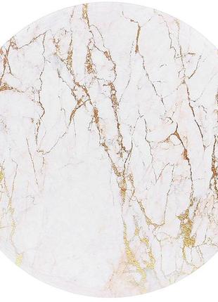 Підставка під гаряче керамічна "golden white marble" ø 16 см на корковій основі