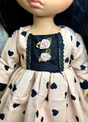 Одяг для ляльки disney animators, плаття з серцями5 фото