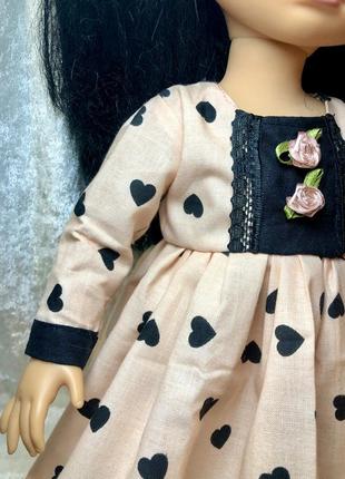 Одежда для кукол дисней аниматорс, платье с сердечками.3 фото