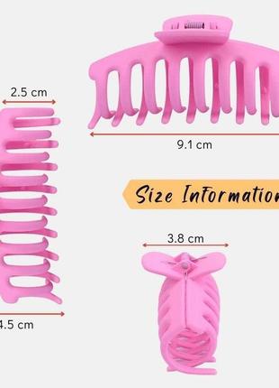 Hair claws clips для жінок густе волосся - qaimers подарункова коробка містить 7 шт 3,6 дюймові матові шпильки для волосся жіночі,