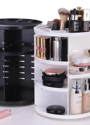 Органайзер для косметики обертовий 360° rotation cosmetic organizer універсальний складаний органайзер 02012 фото