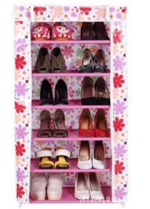 Складной шкаф-органайзер для обуви на 5 полок wj 888-5 0201 топ !3 фото