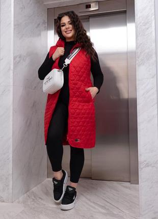 Женская стеганная жилетка 46-48,50-52,54-56,58-60,62-64,66