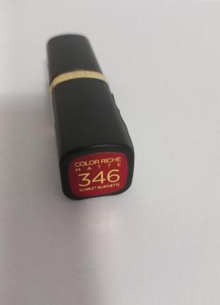 L'oreal paris coloröe matte матова помада для губ тон 346.