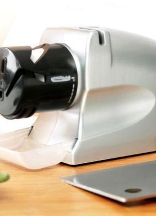 Електрична стругачка для ножів і ножиць electric knife sharpener верстат дротовий для заточування лез 0201 топ2 фото