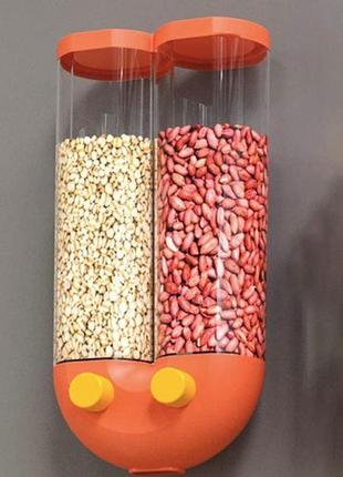 Диспенсер для круп grain dispenser органайзер для сипких продуктів 0201 топ!2 фото