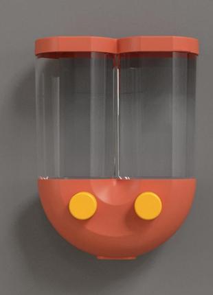 Диспенсер для круп grain dispenser органайзер для сипких продуктів 0201 топ!1 фото