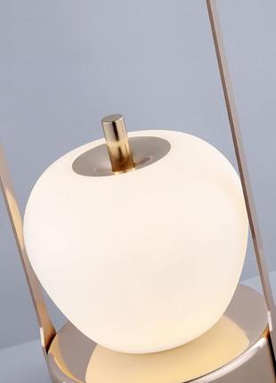 Нічник-світильник акумуляторний з usb led настільний приліжкова лампа-нічник 30х13 см з ручкою портативна8 фото