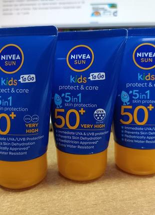 Солнцезащитный бальзам для детей nivea sun kids protect &amp; care 5in11 фото