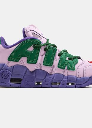 Женские кожаные кроссовки nike air more uptempo x ambush6 фото