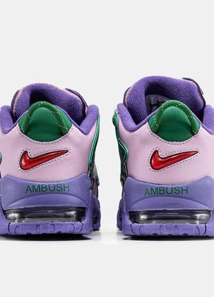 Женские кожаные кроссовки nike air more uptempo x ambush3 фото