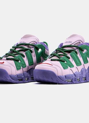 Женские кожаные кроссовки nike air more uptempo x ambush7 фото