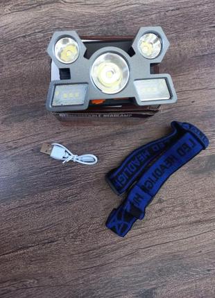 Светодиодный налобный фонарь l-smarter xy501 на встроенной литиевой батареи 18650 3114 фото