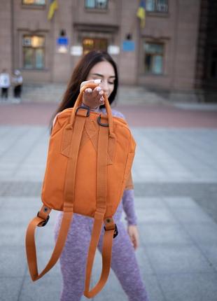 Рюкзак fjallraven kanken mini 7 l orange купить фьялравен канкен мини оранжевый  унисекс3 фото