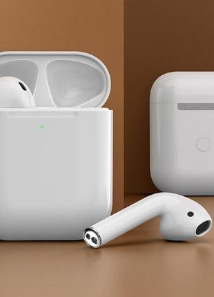 Беспроводные наушники apple airpods 2 поколения с беспроводной зарядкой apple airpods 2 airoha 0201 топ !