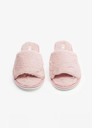 Домашние тапочки утепленные с эффектом памяти для женщины ardene ob-fw30583-05 розовый