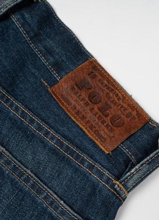 Polo ralph lauren dark blue denim jeans мужские джинсы7 фото