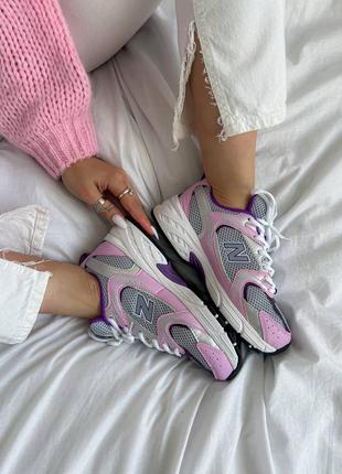 New balance purple pink женские кроссовки 1950 баланс сетка3 фото