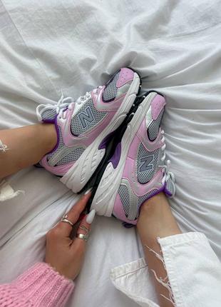 New balance purple pink женские кроссовки 1950 баланс сетка2 фото