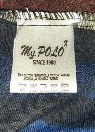 Стильная тёплая рубашка my. polo x since 1980 с биркой, молниеносная отправка ⚡🚀💫4 фото