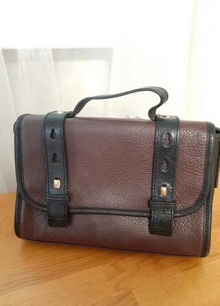 Шкіряна сумка кроссбоди crossbody autograph марсала бордо