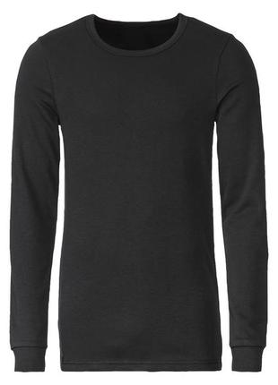 Термореглан с начесом для мужчины livergy 393325  черный