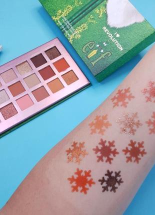 Палетка теней для век i heart revolution elf omg palette book collection5 фото