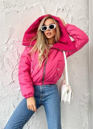 Демісезонна матова куртка-пуффер