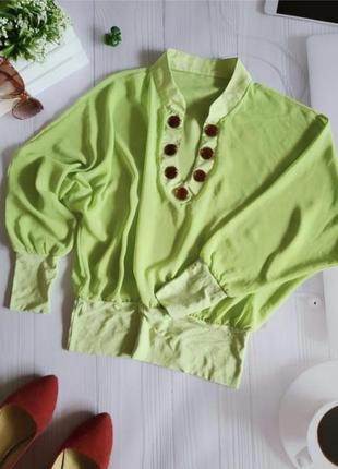 💕 блуза салатова з камінням