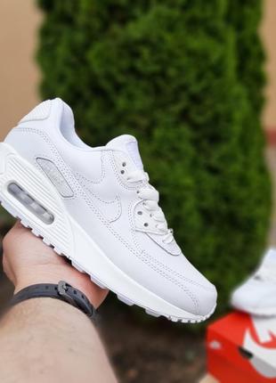 Nike air max 90 белые два балона 🆕 женские кроссовки найк 🆕 белый4 фото