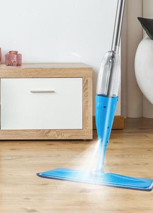 Швабра универсальная с распылителем healthy spray mop швабра антискользящая с резервуаром для воды синяя 0201