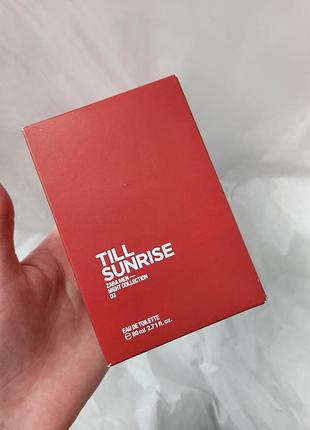 Парфюмированная туалетная мужская вода till sunrise zara 80ml
