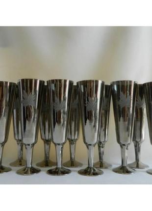 Фужер для шампанского стекло амальгама альянс винтаж