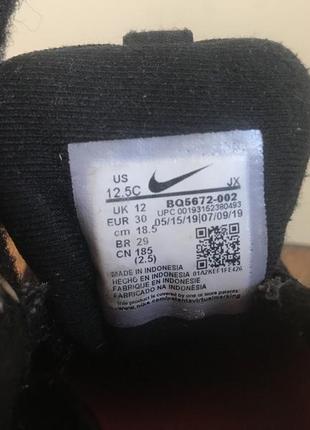 Nike кроссовки, 30р, сетка черные6 фото