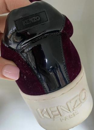 Кеды велюровые kenzo3 фото