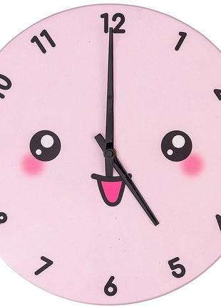 Kawaii - супер милые настенные часы kawaii 30 см - батарея в комплект не входит (розовый) детские1 фото