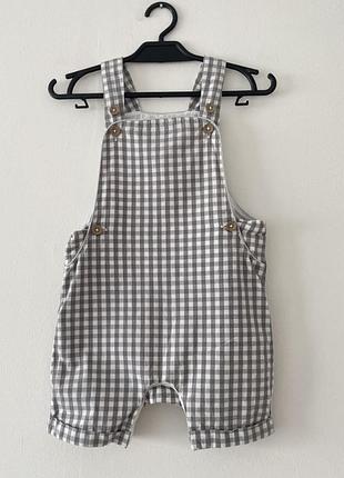 Костюм для новорожденных в клетку