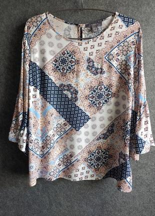 Свободная цветная блуза из вискозв 48-50 размера5 фото