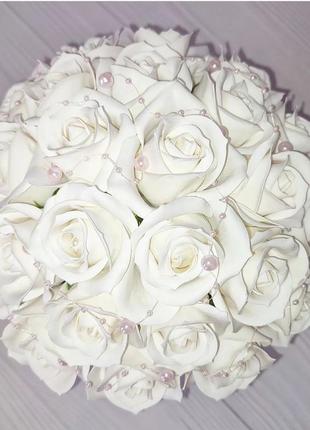 Букет квітів зі спіненого мила троянди в коробці2 фото
