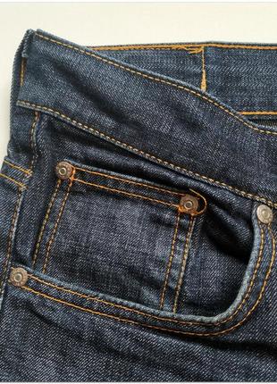 Мужские темно-синие джинсовые шорты nudie jeans на пуговицах7 фото