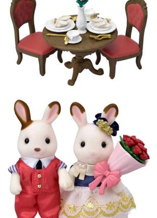 Sylvanian families сильвания фемелис lil woodzeez семья мебель кухня магазин машина6 фото